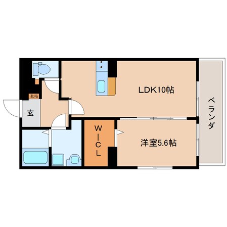 安倍川駅 徒歩6分 1階の物件間取画像